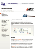 Datasheet Accelerometro per Crash Test ASC 67C1A