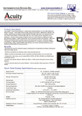 Touch Panel Display - datasheet 