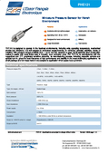 Datasheet PHE 121 (out 1.5mV/V nom. f.s.)