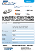 Datasheet PHE 221 (out 1.5mV/V nom. f.s.)