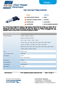 Datasheet PTA 221 (out 1.5mV/V nom. f.s.)