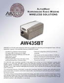 Datasheet AW435BT, Modem UHF 35 Watt
