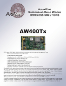 Datasheet AW400Tx, Modem UHF per impieghi OEM