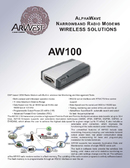 Datasheet AW100, Modem VHF 2W, banda 138÷174 MHz