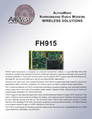 Datasheet FH915, Modem SSR 900MHz per impieghi OEM 
