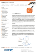 Datasheet Accelerometri 5521MF / 5525MF