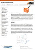 Datasheet Accelerometri ASC 5421MF / 5425MF