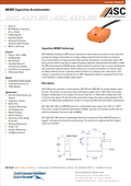 Datasheet Accelerometri ASC 4321MF / ASC 4325MF