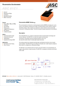 Datasheet accelerometro crash test ASC 61C1