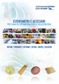 Catalogo generale Estensimetri Elettrici. 56 pagine in italiano, illustrate a colori con tutti i modelli; teoria e note applicative.